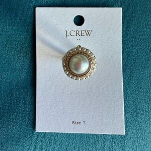 NWT J crew Pearl cocktail ring